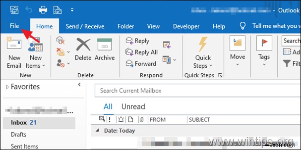 Cách thay đổi cài đặt email trong Outlook 2019 hoặc các phiên bản cũ hơn.