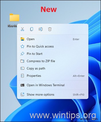 Cách khôi phục menu ngữ cảnh khi nhấp chuột phải trong Windows 11.