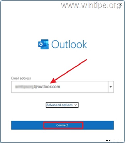 Cách thiết lập Outlook.com với Xác minh 2 bước trong ứng dụng Outlook cho Máy tính để bàn.
