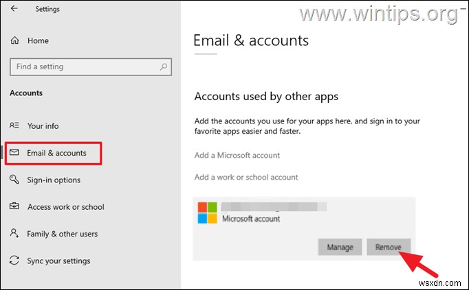 Cách chuyển tài khoản Microsoft sang tài khoản cục bộ trong Windows 10.