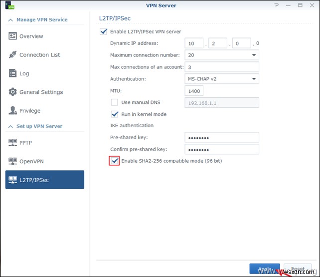 Cách thiết lập NAS Synology làm máy chủ VPN (L2TP) &Cách truy cập từ máy khách.