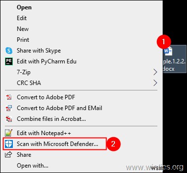 Cách sử dụng Windows Defender để quét thư mục hoặc tệp hoặc toàn bộ hệ thống của bạn để tìm phần mềm độc hại.