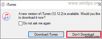 Khắc phục:Thiếu tệp yêu cầu iTunes và không thể chạy. (Đã giải quyết)