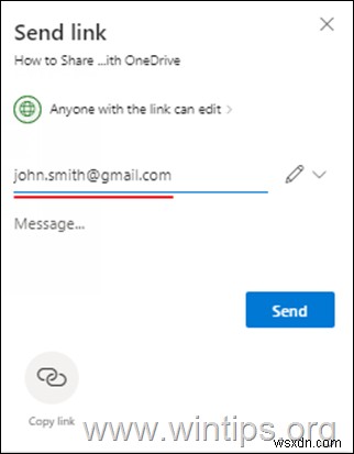 Cách chia sẻ tệp OneDrive với người khác.