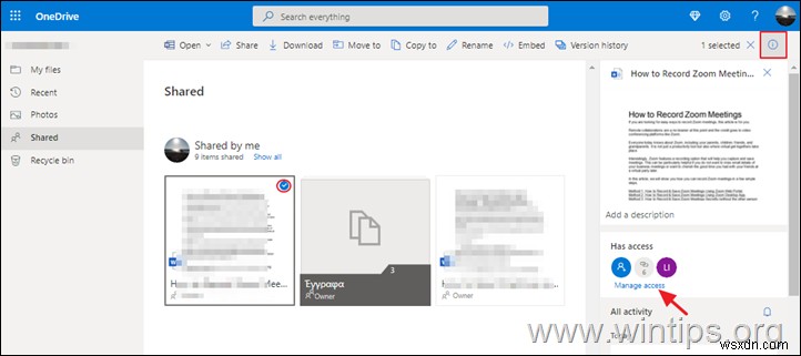 Cách chia sẻ tệp OneDrive với người khác.