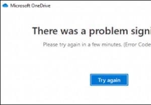 Khắc phục:Mã lỗi đăng nhập OneDrive 0x8004da9a.