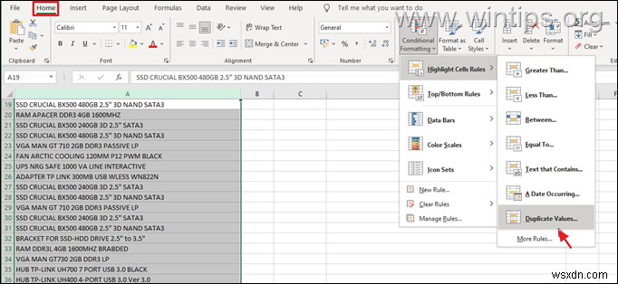 Cách tìm và loại bỏ các bản sao trong Excel.