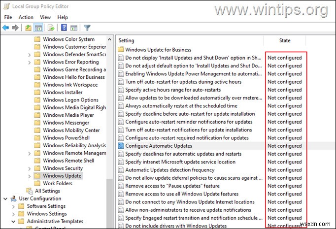 Khắc phục:Một số cài đặt do tổ chức của bạn quản lý trong Windows Update. (Đã giải quyết)