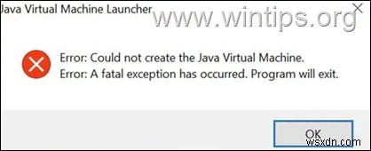 Khắc phục:Không thể tạo máy ảo Java. (Đã giải quyết)