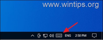 Cách bật-tắt bàn phím ảo trên Windows 10.