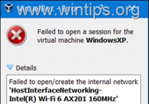 Khắc phục lỗi VirtualBox  Failed to open/create the internal network  sau Windows Update