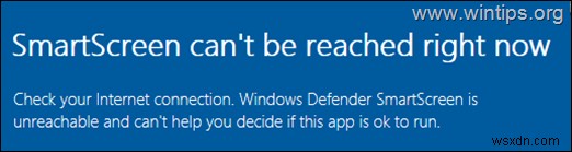Khắc phục:Hiện không thể truy cập SmartScreen trên Windows 10/11.