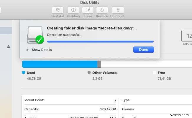 Cách mã hóa thư mục trên MacOS bằng Disk Utility