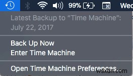 Sao lưu máy Mac của bạn bằng Time Machine