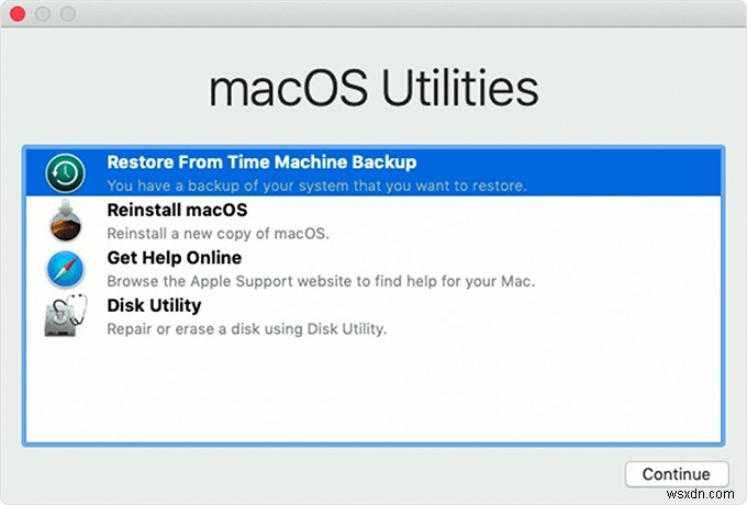 Cách hạ cấp macOS