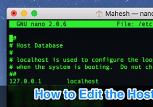 Cách chỉnh sửa tệp máy chủ trên Mac