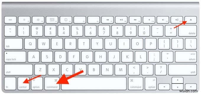 Phím tắt trên bàn phím Mac khi máy Mac của bạn bị treo