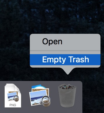 Cách buộc dọn sạch thùng rác trên máy Mac