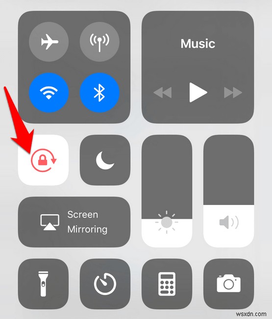 Cách mở khóa xoay màn hình trên iPhone