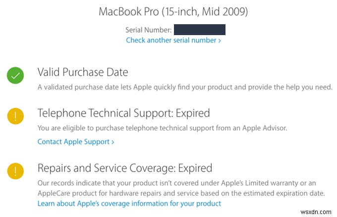 Cách kiểm tra trạng thái bảo hành và hỗ trợ AppleCare cho máy Mac của bạn