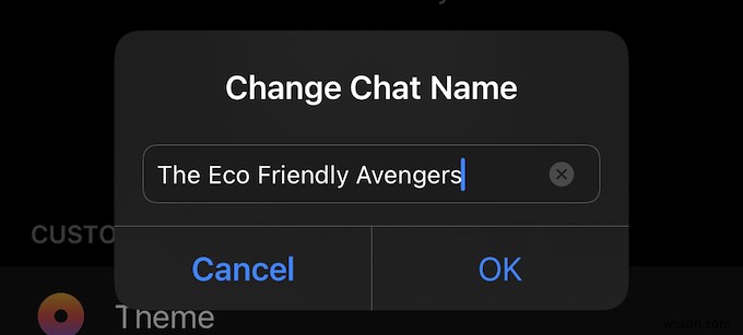 Cách đặt tên tùy chỉnh / trò chuyện nhóm trên iPhone