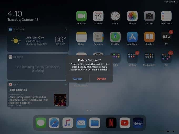 Cách đóng và gỡ cài đặt ứng dụng trên iPad