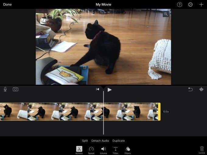 Cách sử dụng iMovie trên iPad