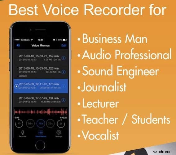 5 ứng dụng ghi âm giọng nói iOS thay thế tốt nhất
