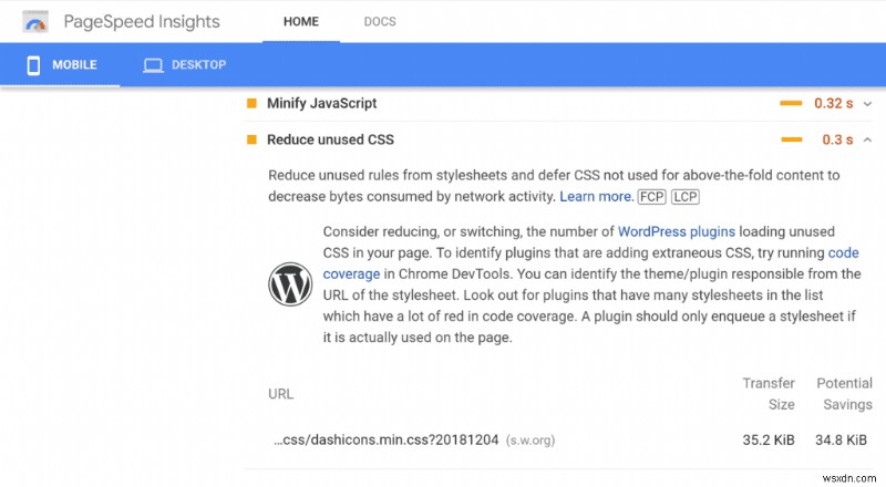 Cách xóa (hoặc trì hoãn) CSS không được sử dụng trong trang web WordPress