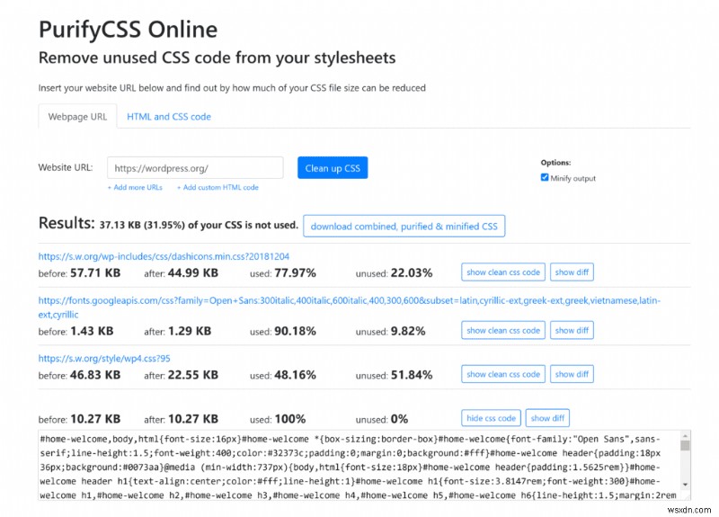 Cách xóa (hoặc trì hoãn) CSS không được sử dụng trong trang web WordPress