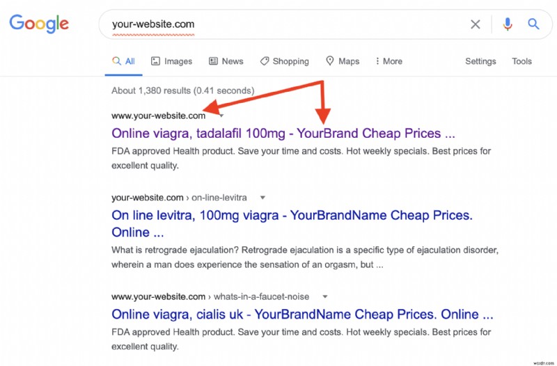 WordPress Pharma Hack:Cách khắc phục Google Viagra Hack và kết quả spam