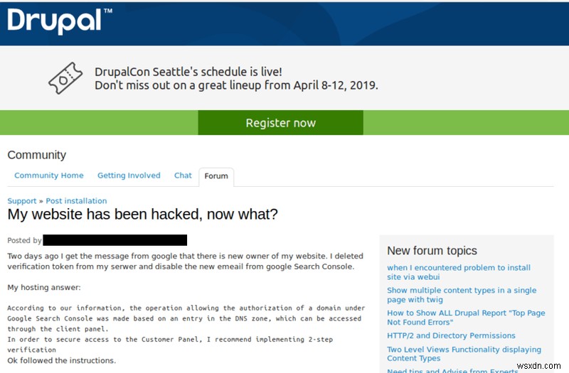Sự cố và lỗ hổng bảo mật của Drupal - Bảo mật trang web Drupal bị tấn công