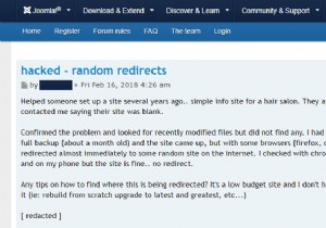 Hack chuyển hướng phần mềm độc hại Joomla - Cách phát hiện và khắc phục nó