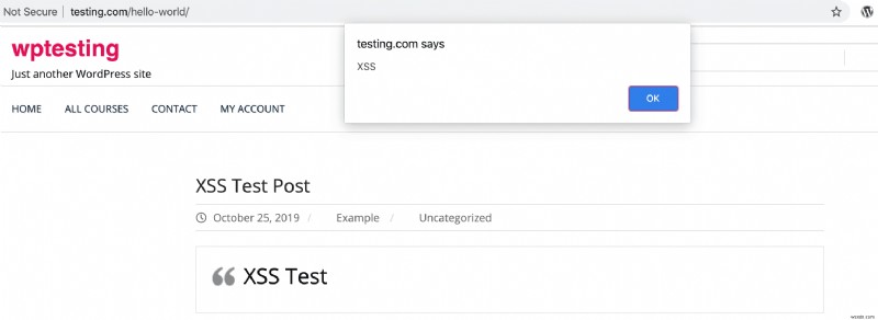 Lỗ hổng XSS được lưu trữ được tìm thấy trong Plugin Strong Testimonials =2.40.0 - Cập nhật ngay lập tức