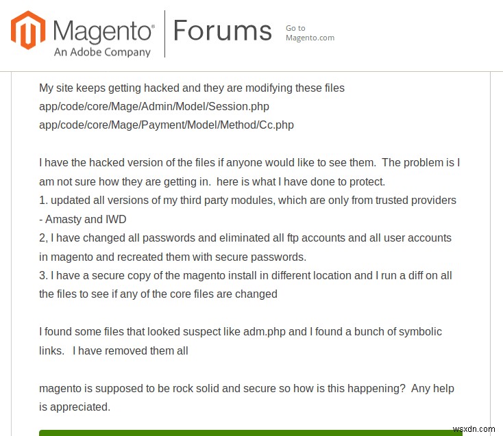 Cửa hàng Magento bị tấn công? Toàn bộ Hướng dẫn loại bỏ phần mềm độc hại Magento
