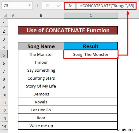 Cách thêm văn bản vào ô trong Excel (6 phương pháp dễ dàng)