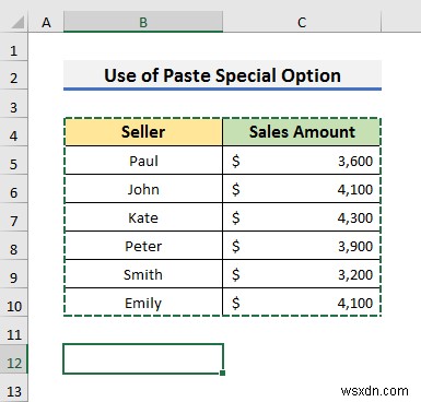 Cách thay đổi cột dọc thành ngang trong Excel