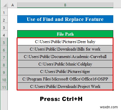 Cách lấy tên tệp từ đường dẫn trong Excel (6 phương pháp đơn giản)