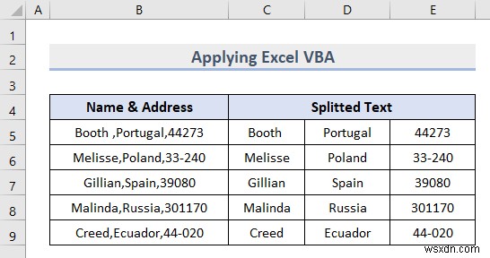 Tách văn bản trong Excel (8 ứng dụng hữu ích) 