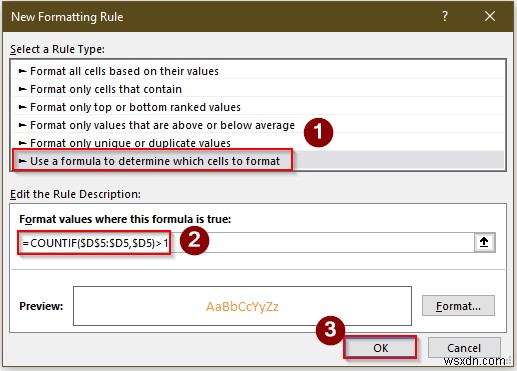 Cách tìm và đánh dấu các bản sao trong Excel (3 cách tiện dụng) 