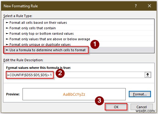 Cách tìm và đánh dấu các bản sao trong Excel (3 cách tiện dụng) 