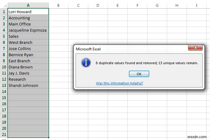 Cách tìm và loại bỏ các hàng trùng lặp trong Excel