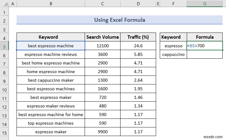 Bộ lọc nâng cao của Excel (5 ứng dụng hữu ích)