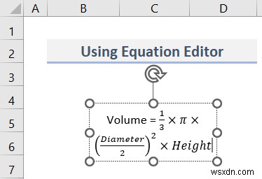 Cách chèn phương trình trong Excel (3 cách dễ dàng)