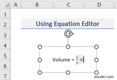 Cách chèn phương trình trong Excel (3 cách dễ dàng)