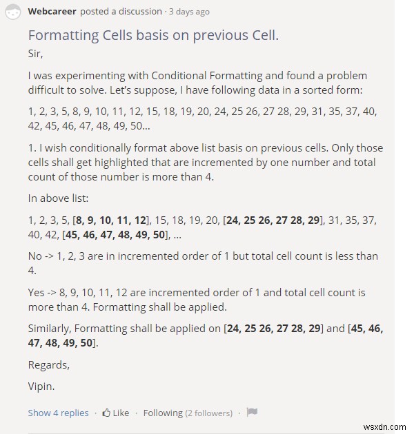 Cách tạo vòng lặp FOR trong Excel bằng công thức (3 ví dụ)