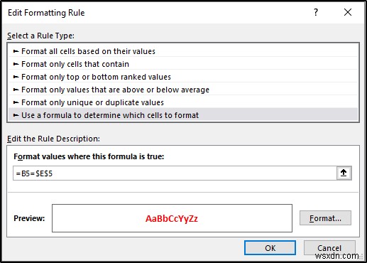 Định dạng có điều kiện với công thức trong Excel