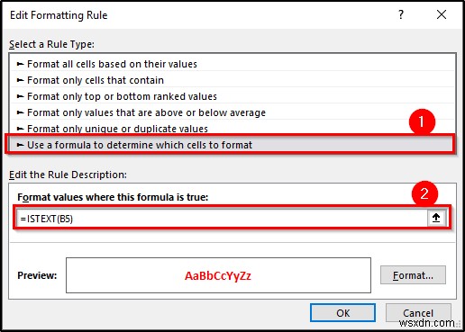 Định dạng có điều kiện với công thức trong Excel