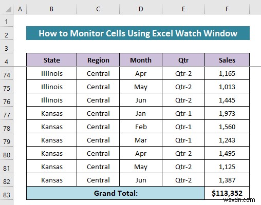 Cách theo dõi ô bằng Excel Watch Window (Hướng dẫn dễ dàng)